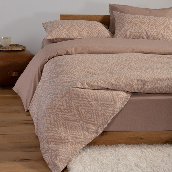 Σεντόνια Διπλά (Σετ) Nef-Nef Homeware Smart Orion Beige