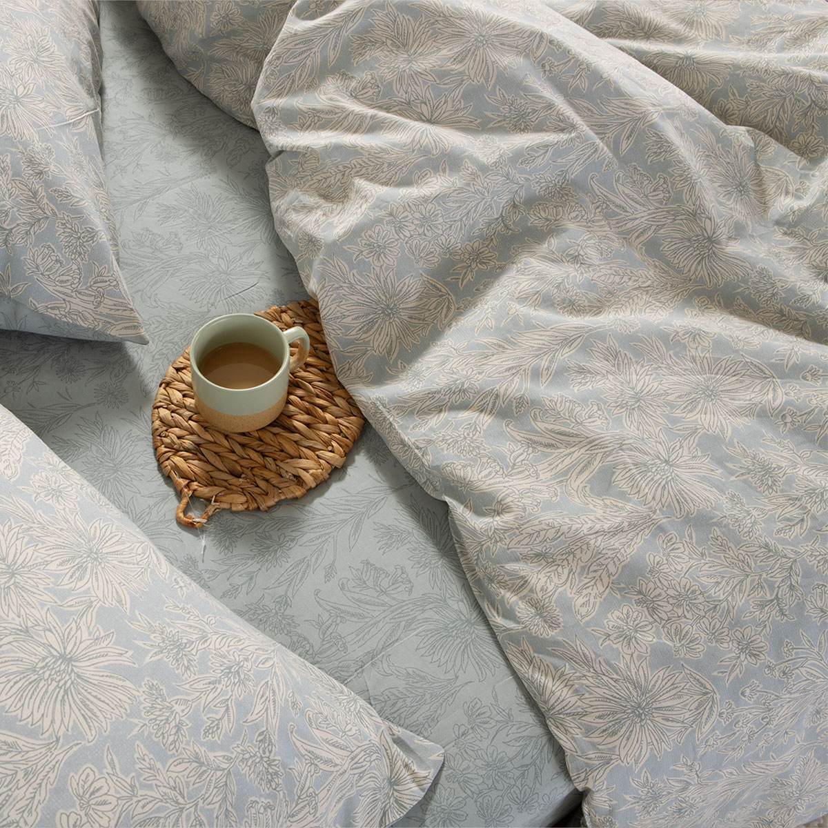 Σεντόνια Υπέρδιπλα (Σετ) Nef-Nef Homeware Smart Lucil Blue Χωρις Λαστιχο 240X270 Home Λευκά Είδη Κρεβατοκάμαρας Spitishop