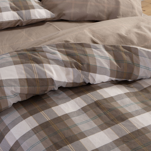 Σεντόνια Υπέρδιπλα (Σετ) Nef-Nef Homeware Smart Racket Golden Brown