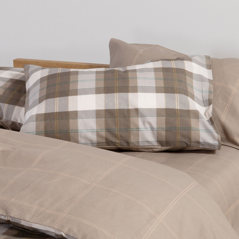 Μαξιλαροθήκη (52x72) Nef-Nef Homeware Smart Racket Golden Brown