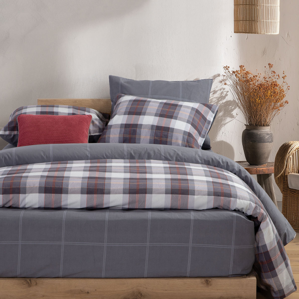 Παπλωματοθήκη Μονή (Σετ 170x240) 2 Όψεων Nef-Nef Homeware Smart Racket Denim