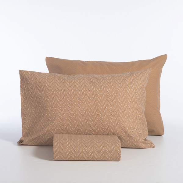 Παπλωματοθήκη Μονή (Σετ 170x240) 2 Όψεων Nef-Nef Homeware Smart Suspen Caramel