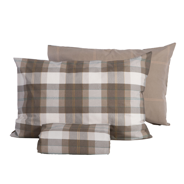 Παπλωματοθήκη Υπέρδιπλη (Σετ 230x240) 2 Όψεων Nef-Nef Homeware Smart Racket Golden Brown