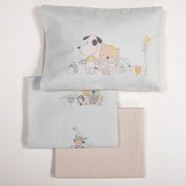 Σεντόνια Κούνιας (Σετ) Nef-Nef Homeware Baby Life In The City