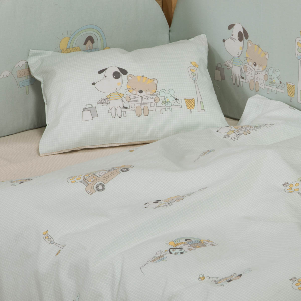 Σεντόνια Κούνιας (Σετ) Nef-Nef Homeware Baby Life In The City