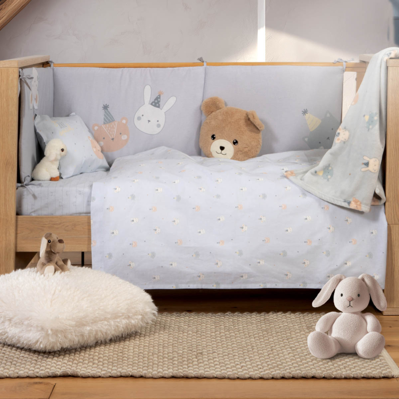 Σεντόνια Κούνιας (Σετ) Nef-Nef Homeware Baby Special Party Blue