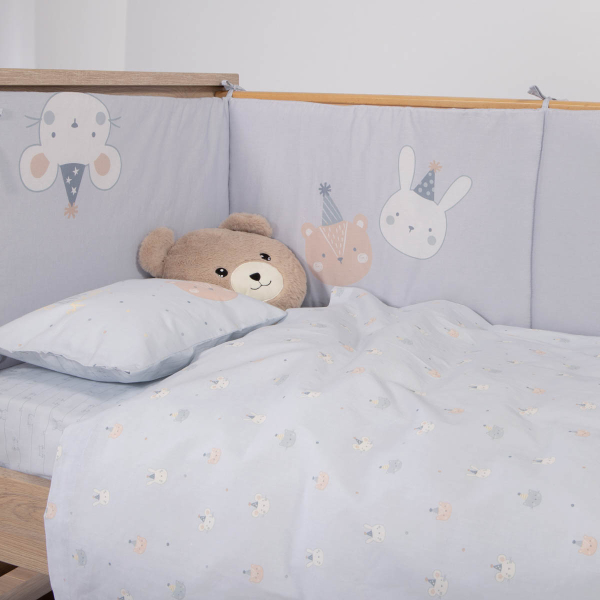 Σεντόνια Κούνιας (Σετ) Nef-Nef Homeware Baby Special Party Blue