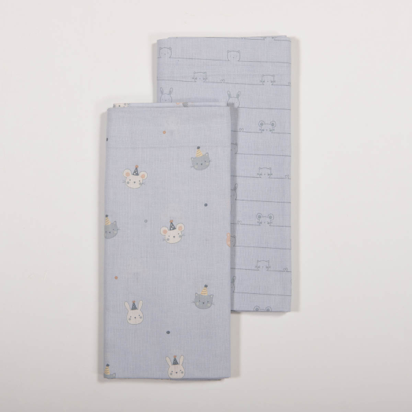 Σεντόνια Λίκνου (Σετ) Nef-Nef Homeware Baby Special Party Blue