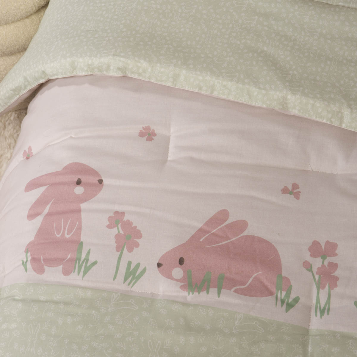 Πάπλωμα Κούνιας (110X140) 2 Όψεων Nef-Nef Homeware Baby Country Bunny Home Βρεφικά Προίκα Μωρού Παπλώματα Spitishop