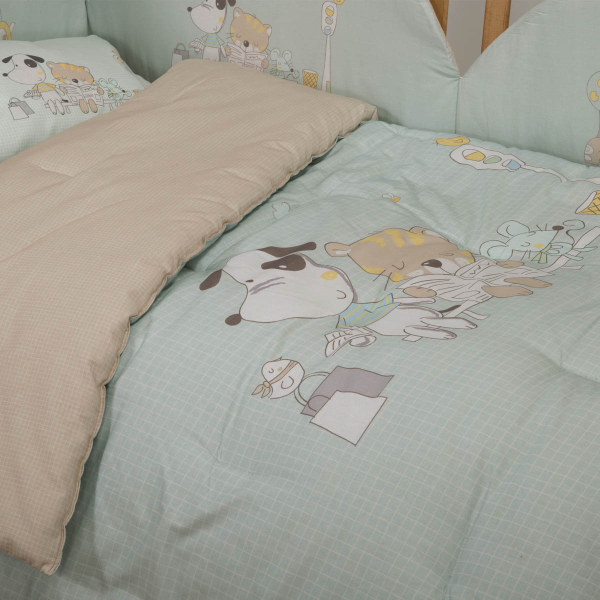 Πάπλωμα Κούνιας (110x140) 2 Όψεων Nef-Nef Homeware Baby Life In The City