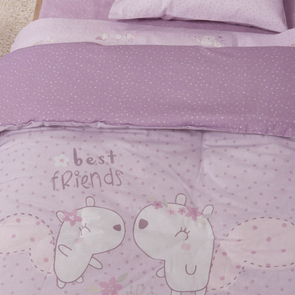 Πάπλωμα Κούνιας (110x140) 2 Όψεων Nef-Nef Homeware Baby Best Friends