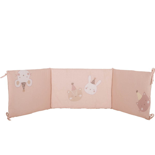 Πάντα Κούνιας (187x40) Nef-Nef Homeware Baby Special Party Pink