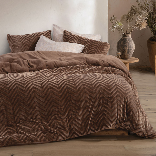 Παπλωματοθήκη Fleece Μονή (Σετ 160x220) Nef-Nef Homeware Carmen Mocca