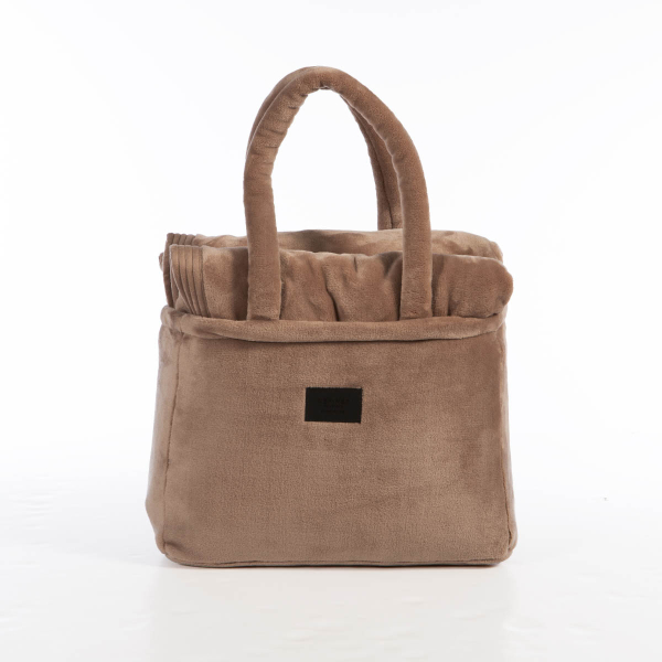 Κουβέρτα Βελουτέ Υπέρδιπλη (230x240) Nef-Nef Homeware Elements Velosso Mocca