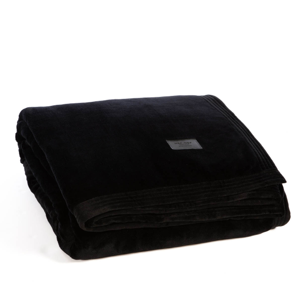 Κουβέρτα Βελουτέ Υπέρδιπλη (230x240) Nef-Nef Homeware Elements Velosso Black