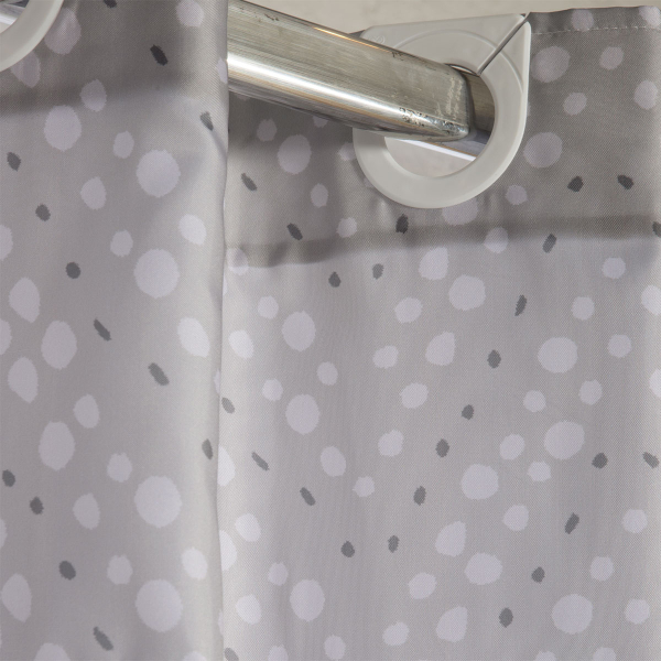 Κουρτίνα Μπάνιου (180x180) Με Τρουκς Nef-Nef Homeware Fonteste Silver