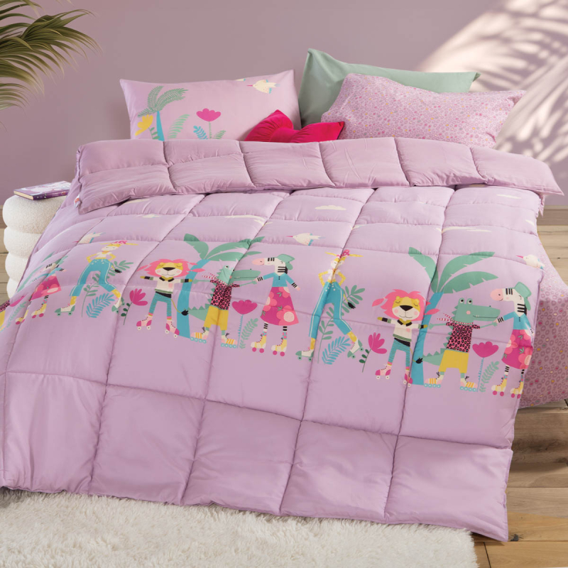 Πάπλωμα Μονό (160x220) 2 Όψεων Nef-Nef Homeware Junior Roller Friends