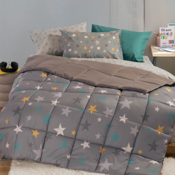 Πάπλωμα Μονό (160x220) 2 Όψεων Nef-Nef Homeware Junior Stars Above