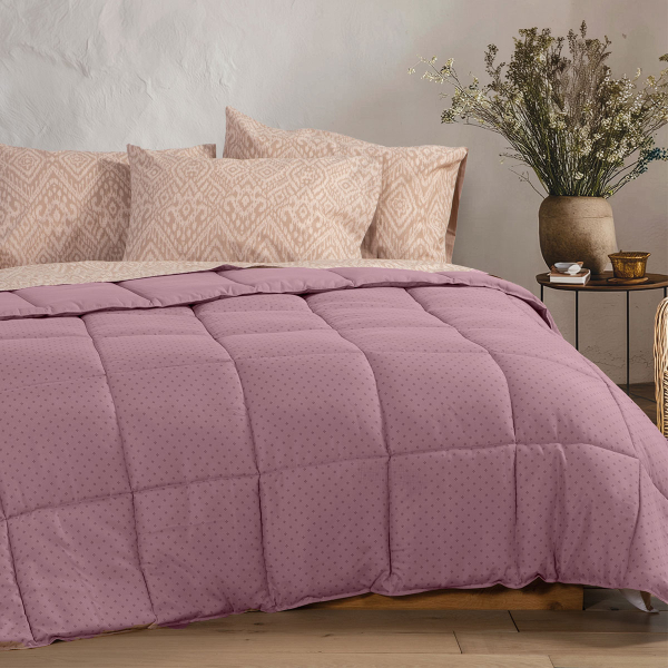 Πάπλωμα Υπέρδιπλο (220x240) 2 Όψεων Nef-Nef Homeware Colorfull Purple