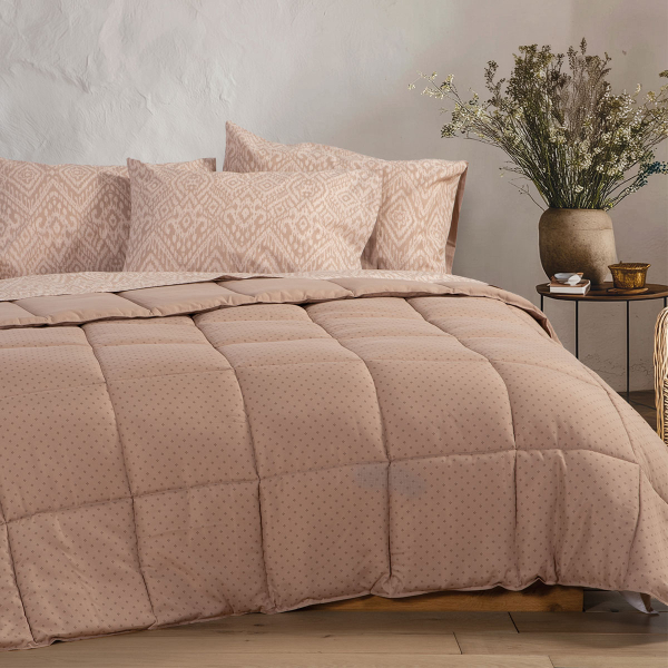 Πάπλωμα Υπέρδιπλο (220x240) 2 Όψεων Nef-Nef Homeware Colorfull Taupe