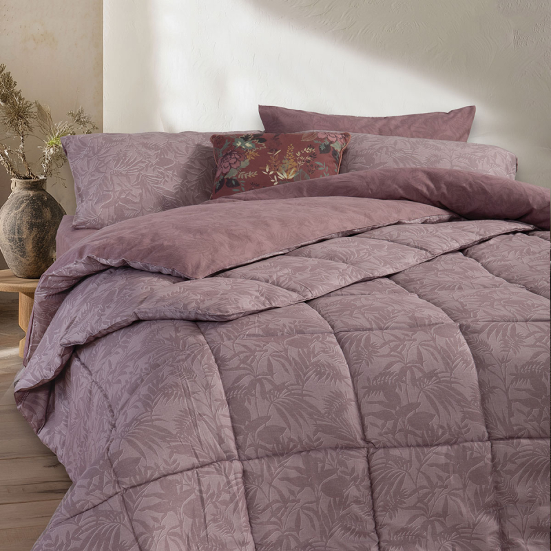 Πάπλωμα Υπέρδιπλο (240x220) 2 Όψεων Nef-Nef Homeware Smart Dazier Mauve