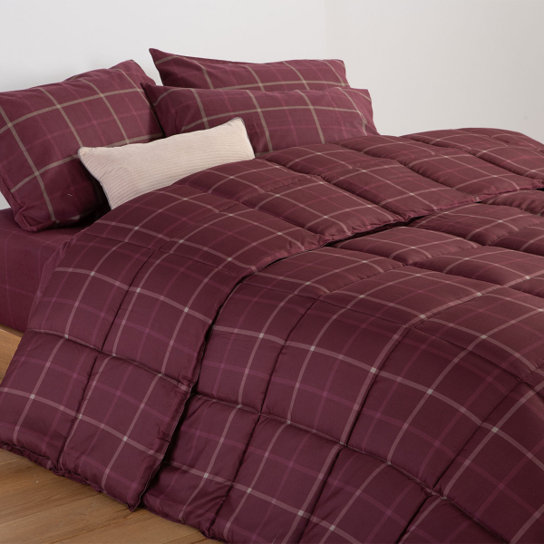 Πάπλωμα Υπέρδιπλο (240x220) 2 Όψεων Nef-Nef Homeware Naiberg Bordo