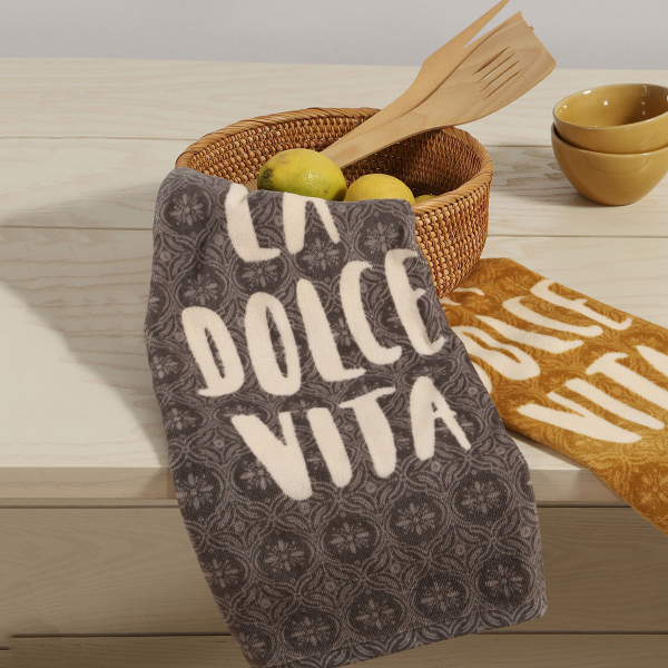 Πετσέτα Κουζίνας (40x60) Nef-Nef Homeware La Dolce Vita Grey
