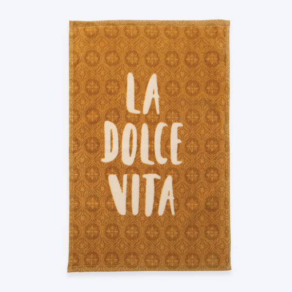 Πετσέτα Κουζίνας (40x60) Nef-Nef Homeware La Dolce Vita Mustard