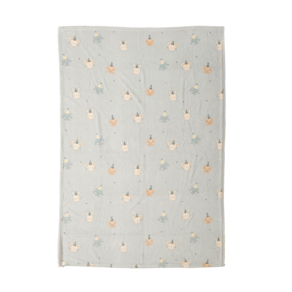 Κουβέρτα Fleece Κούνιας (110x150) Nef-Nef Homeware Baby Special Party Blue