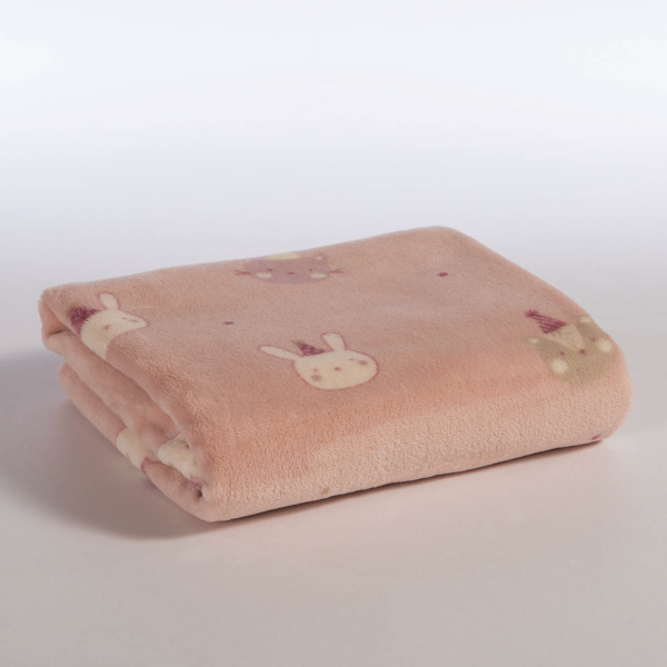 Κουβέρτα Fleece Κούνιας (110x150) Nef-Nef Homeware Baby Special Party Pink
