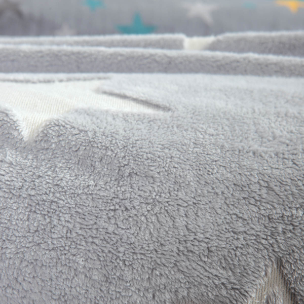 Φωσφοριζέ Κουβέρτα Fleece Κούνιας (110x150) Nef-Nef Homeware Junior Starlight Grey