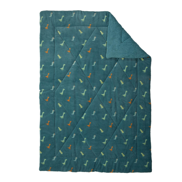 Κουβερτοπάπλωμα Μονό (160x220) Nef-Nef Homeware Junior Dinos On Wheels