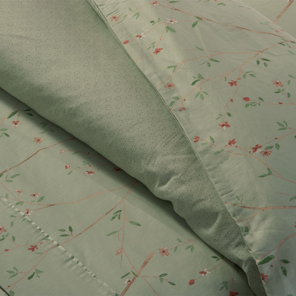 Παπλωματοθήκη Υπέρδιπλη (Σετ 240x230) 2 Όψεων Nef-Nef Homeware Premium Kiara 26 Mint