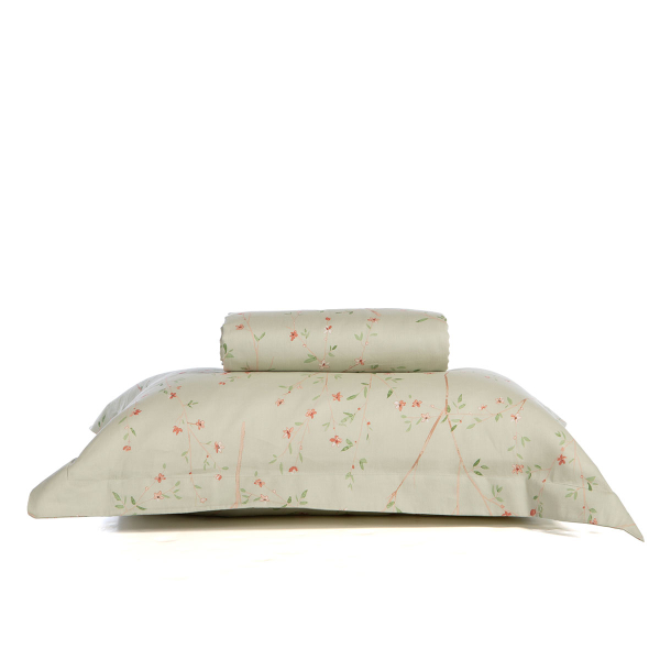 Παπλωματοθήκη Υπέρδιπλη (Σετ 240x230) 2 Όψεων Nef-Nef Homeware Premium Kiara 26 Mint