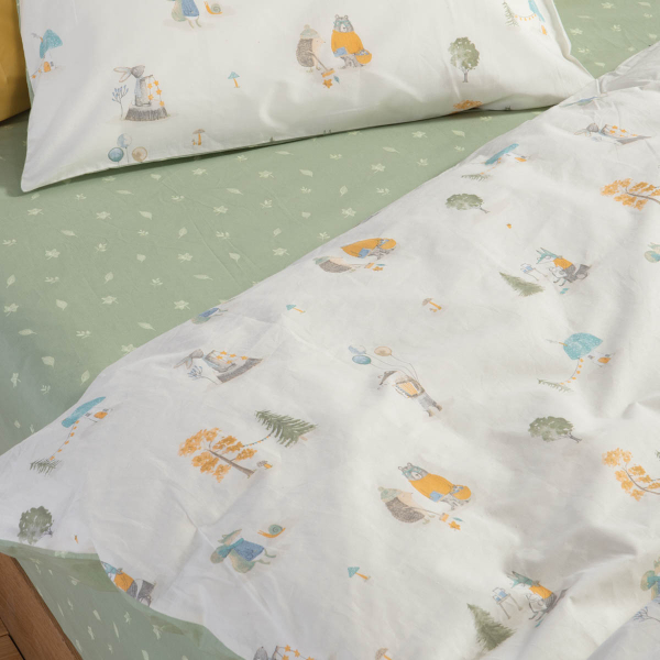 Σεντόνια Μονά (170x260) Nef-Nef Homeware Junior Woodland Party