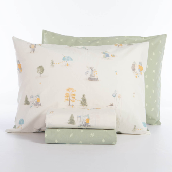 Σεντόνια Μονά (170x260) Nef-Nef Homeware Junior Woodland Party