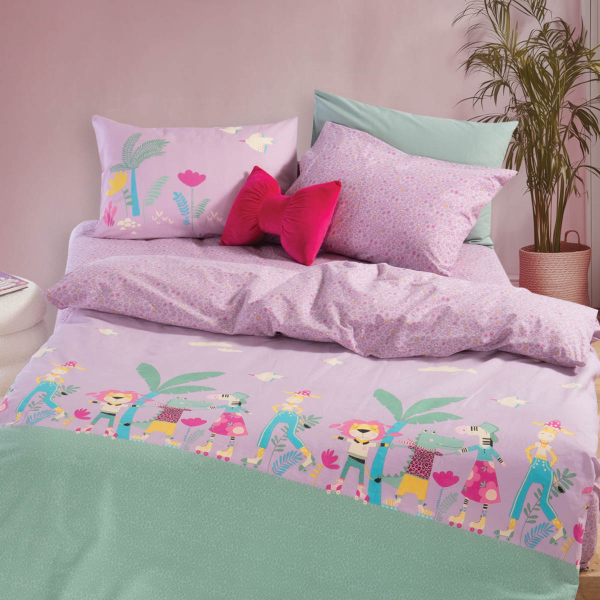 Σεντόνια Μονά (170x260) Nef-Nef Homeware Junior Roller Friends