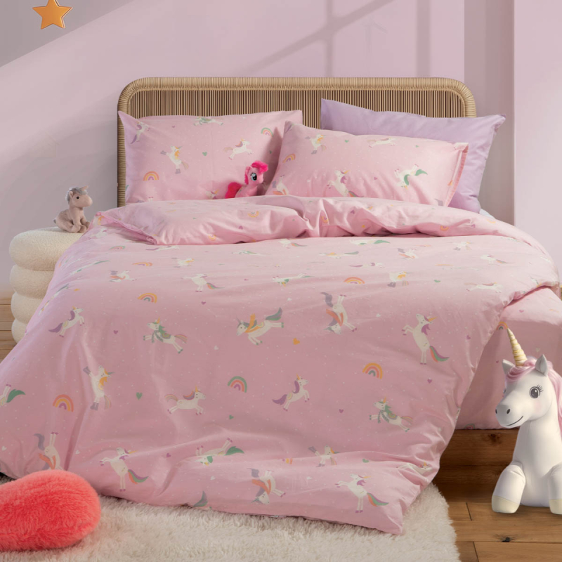 Σεντόνια Μονά (170x260) Nef-Nef Homeware Junior Unicorns Style
