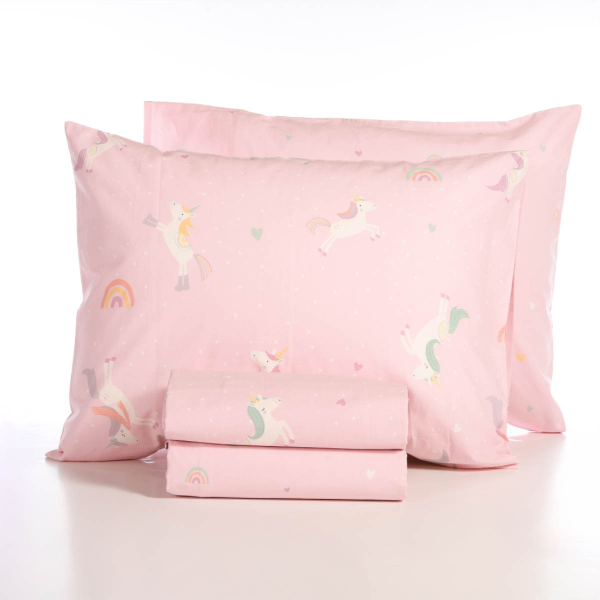 Σεντόνια Μονά (170x260) Nef-Nef Homeware Junior Unicorns Style