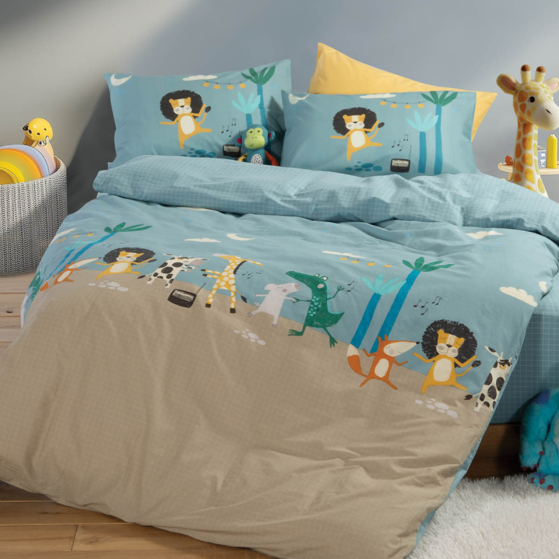 Σεντόνια Μονά (170x260) Nef-Nef Homeware Junior Wild Dance