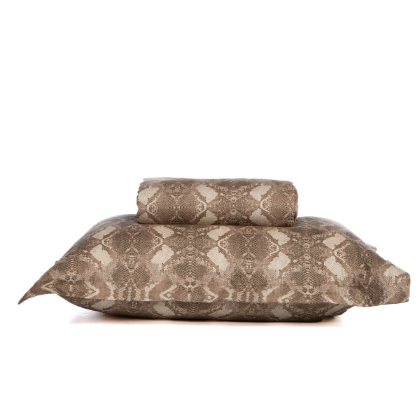 Παπλωματοθήκη Υπέρδιπλη (Σετ 240x230) 2 Όψεων Nef-Nef Homeware Elements Viper Beige