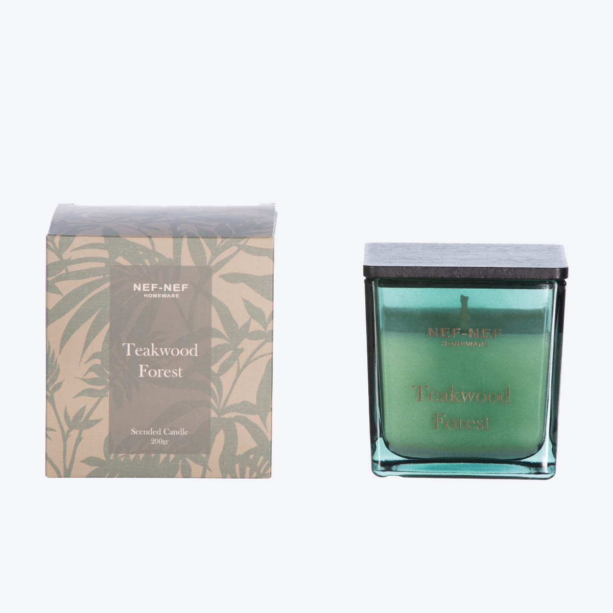Κερί Αρωματικό 200Gr Nef-Nef Homeware Teakwood Forest Home Διακόσμηση Αρωματικά Χώρου - Diffuser Spitishop