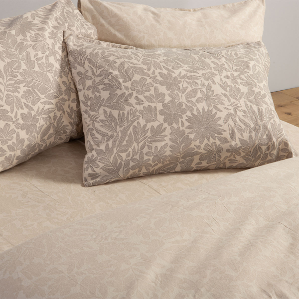 Φανελένια Σεντόνια Υπέρδιπλα (Σετ) Nef-Nef Homeware Flannel Issual Grey