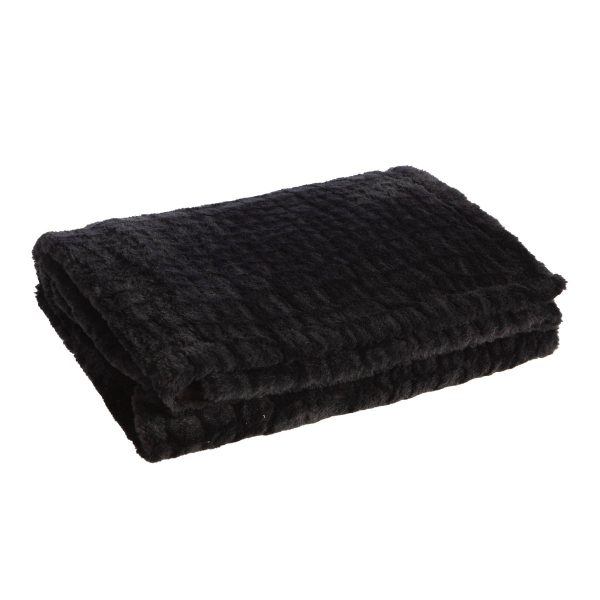 Γούνινη Κουβέρτα Καναπέ (130x180) Nef-Nef Homeware Mentor Black