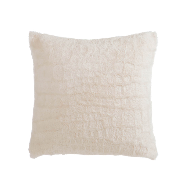 Διακοσμητικό Μαξιλάρι Γούνινο (45x45) Nef-Nef Homeware Mentor Ecru