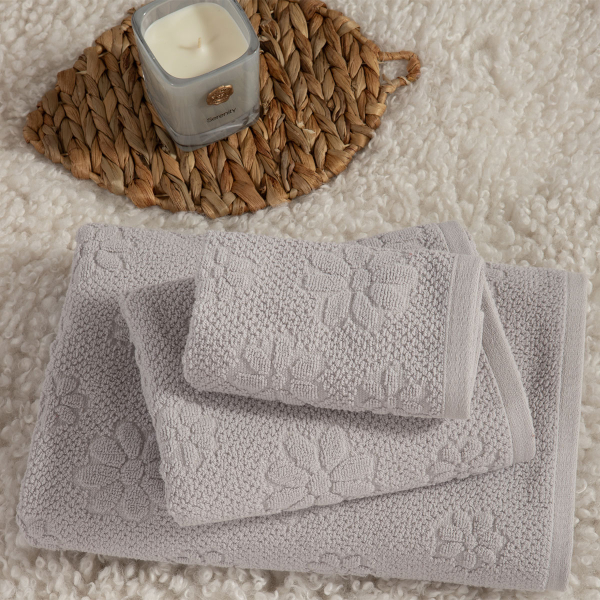 Πετσέτα Χεριών (30x50) Nef-Nef Homeware Premium Margot Grey 550gsm