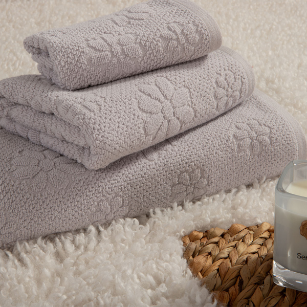 Πετσέτα Χεριών (30x50) Nef-Nef Homeware Premium Margot Grey 550gsm