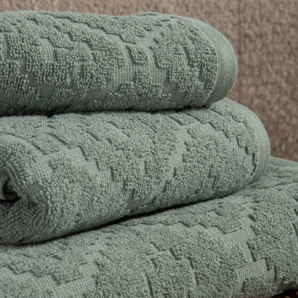 Πετσέτα Προσώπου (50x90) Nef-Nef Homeware Premium Romian Green 550gsm