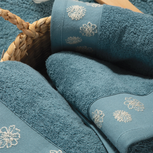 Πετσέτα Προσώπου (50x90) Nef-Nef Homeware Premium Anthem Smoke Blue 500gsm