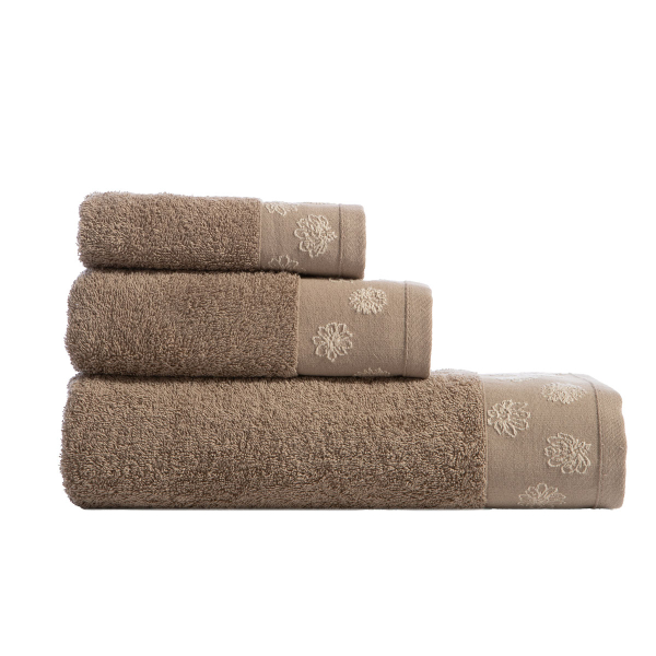 Πετσέτες Μπάνιου (Σετ 3τμχ) Nef-Nef Homeware Premium Anthem Beige 500gsm